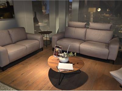 Lederland ROTTERDAM Showroommodel Auckland  2 zitsbank + 2.5 zits met relex